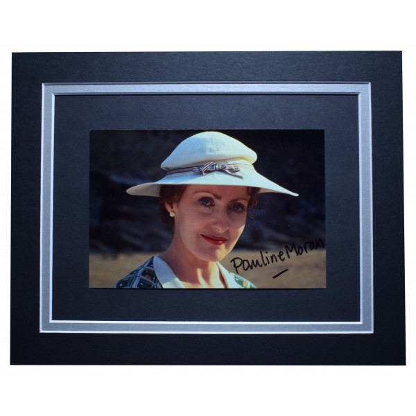 Pauline Moran Signed Autograph 10x8 photo display Poirot TV AFTAL COA  Perfect Gift Memorabilia	