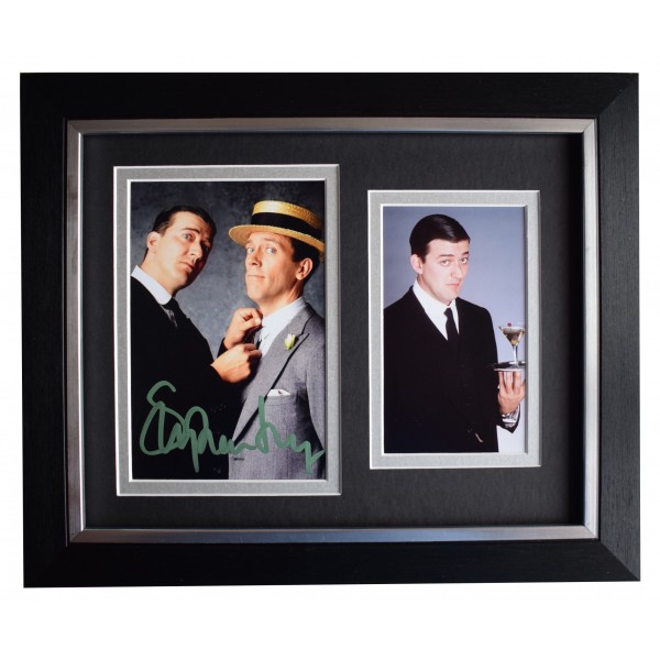 Stephen Fry Signed 10x8 Framed Photo Autograph Display Jeeves & Wooster COA Perfect Gift Memorabilia	