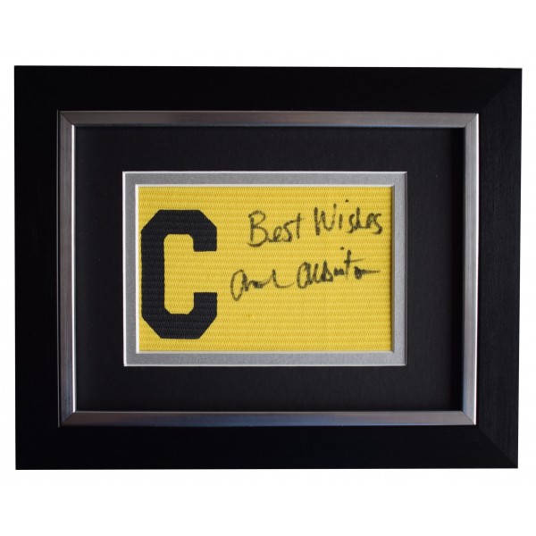 Arthur Albiston Signed Framed Captains Armband Autograph Display Man Utd COA Perfect Gift Memorabilia
