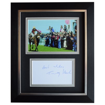 Tommy Stack Signed 10x8 Framed Autograph Photo Display Red Rum Grand National Perfect Gift Memorabilia		