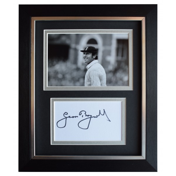 Geoff Boycott Signed 10x8 Framed Autograph Photo Display Cricket Sport AFTAL COA Perfect Gift Memorabilia	