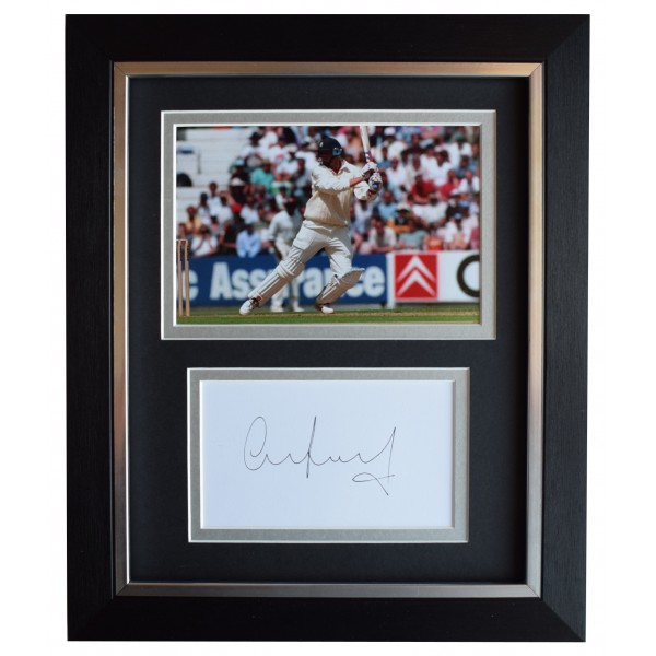 Mike Atherton Signed 10x8 Framed Autograph Photo Display Cricket Sport AFTAL COA Perfect Gift Memorabilia	