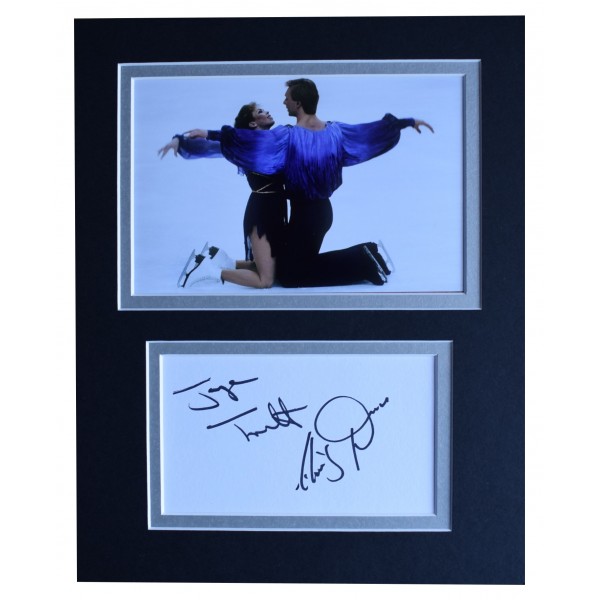 Torvill & Dean Signed Autograph 10x8 photo display Olympic Ice Skating COA Perfect Gift Memorabilia	