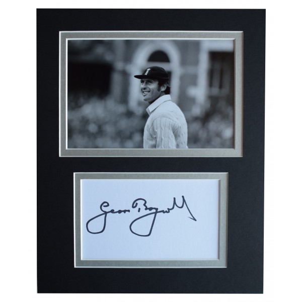 Geoff Boycott Signed Autograph 10x8 photo display Cricket Sport AFTAL COA Perfect Gift Memorabilia	