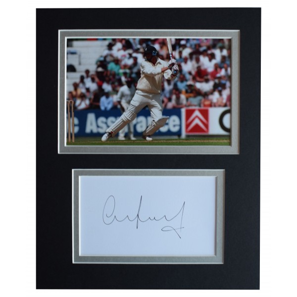Mike Atherton Signed Autograph 10x8 photo display Cricket Sport AFTAL COA Perfect Gift Memorabilia		