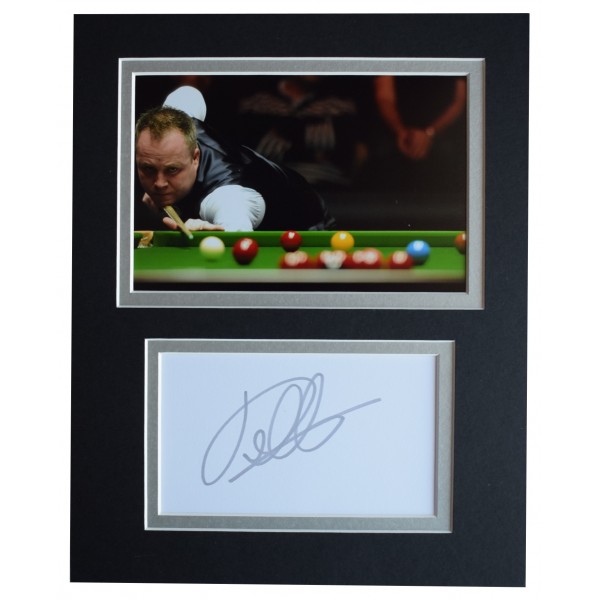 John Higgins Signed Autograph 10x8 photo display Snooker Sport AFTAL COA Perfect Gift Memorabilia		