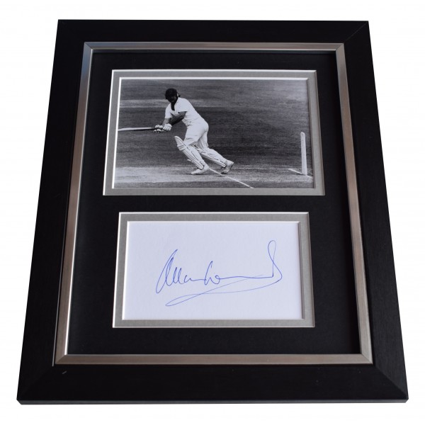 Allan Lamb SIGNED 10x8 FRAMED Photo Autograph Display Cricket Sport Perfect Gift Memorabilia 