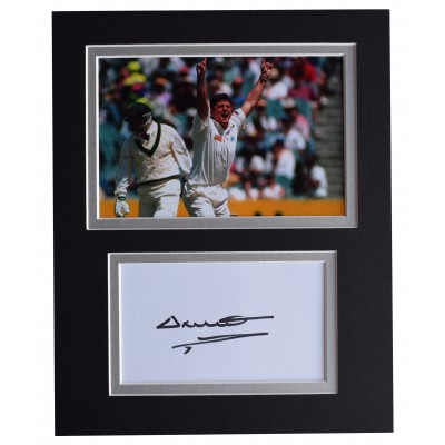 Darren Gough Signed Autograph 10x8 photo display Cricket Perfect Gift Memorabilia