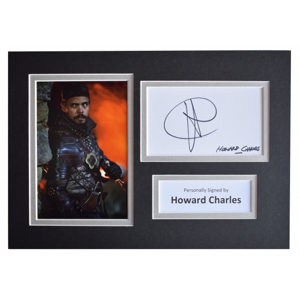 Howard Charles Signed Autograph A4 photo display The Musketeers Perfect Gift Memorabilia