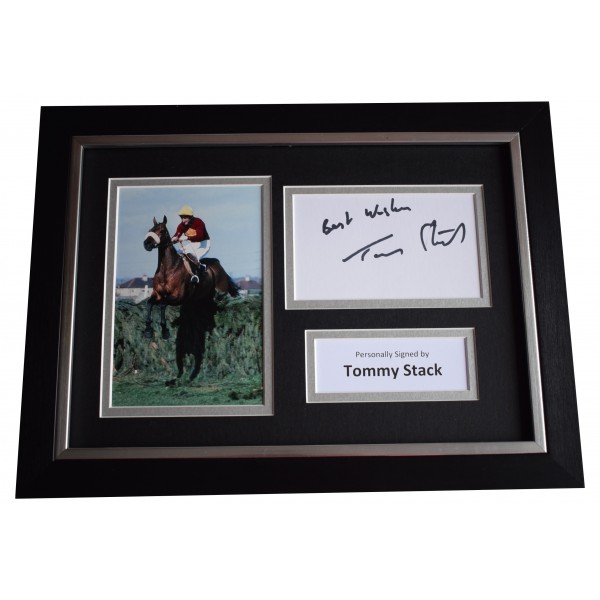 Tommy Stack Signed A4 FRAMED Autograph Photo Display Grand National Red ...