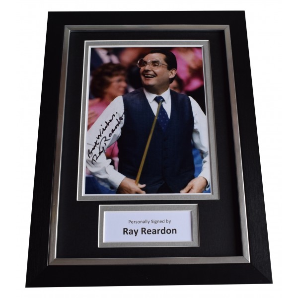 Ray Reardon Signed A4 Framed Autograph Photo Display Snooker Sport AFTAL & COA Perfect Gift Memorabilia