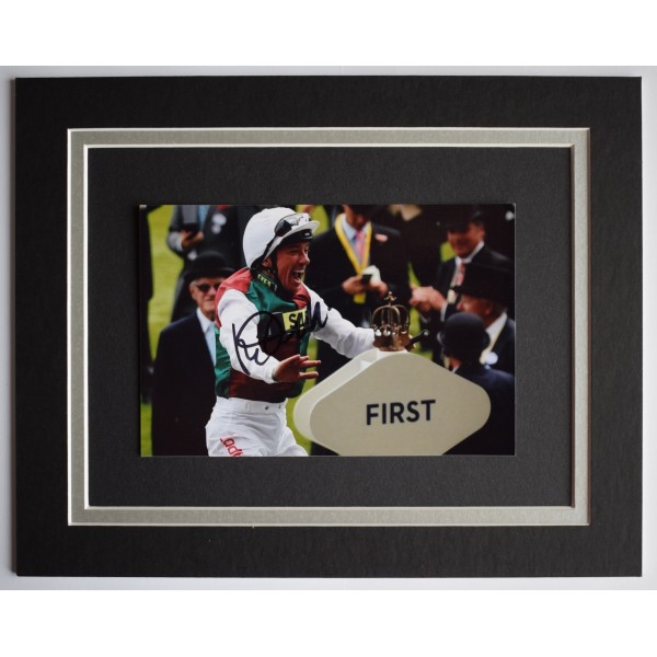 Frankie Dettori Signed Autograph 10x8 photo display Horse Racing AFTAL COA Perfect Gift Memorabilia	