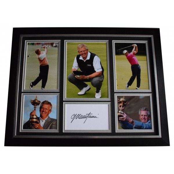 Colin Montgomerie Signed Framed Autograph 16x12 photo display Golf AFTAL COA Perfect Gift Memorabilia