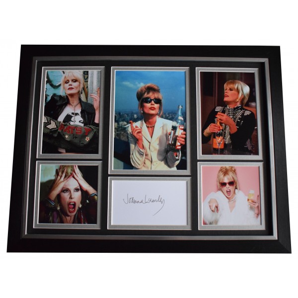 Joanna Lumley Signed Framed Autograph 16x12 photo display Ab Fab TV AFTAL COA Perfect Gift Memorabilia	