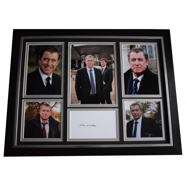 John Nettles Signed Framed Autograph 16x12 photo display Midsomer Murders TV COA  Perfect Gift Memorabilia	