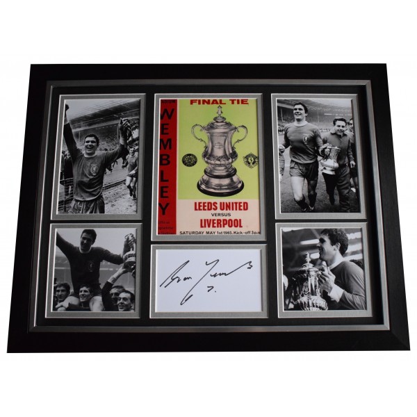 Ron Yeats Signed Framed Autograph 16x12 photo display 1965 FA Cup Liverpool Perfect Gift Memorabilia	