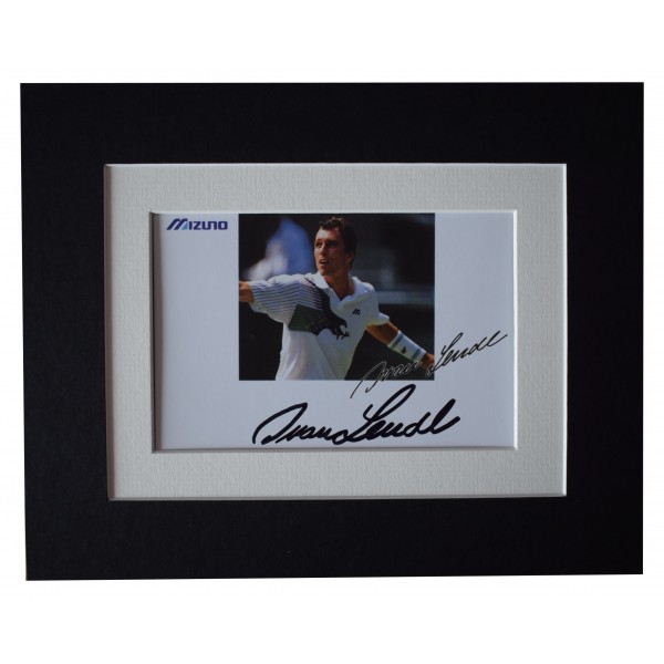 Ivan Lendl Signed Autograph 10x8 photo display Tennis Sport AFTAL COA Perfect Gift Memorabilia		