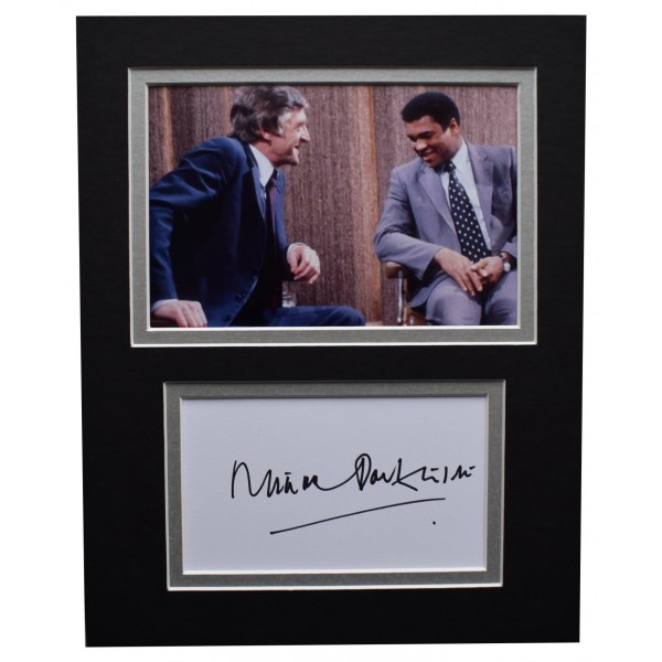 Michael Parkinson Signed Autograph 10x8 photo display Chat Show TV AFTAL COA Perfect Gift Memorabilia