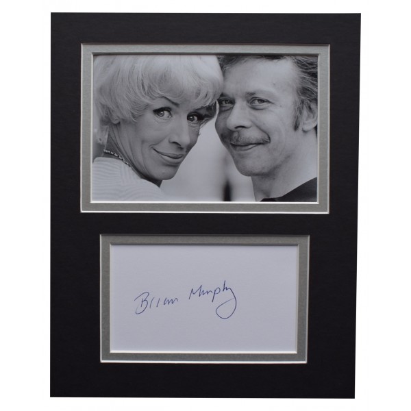 Brian Murphy Signed Autograph 10x8 photo display George & Mildred TV AFTAL COA  Perfect Gift Memorabilia