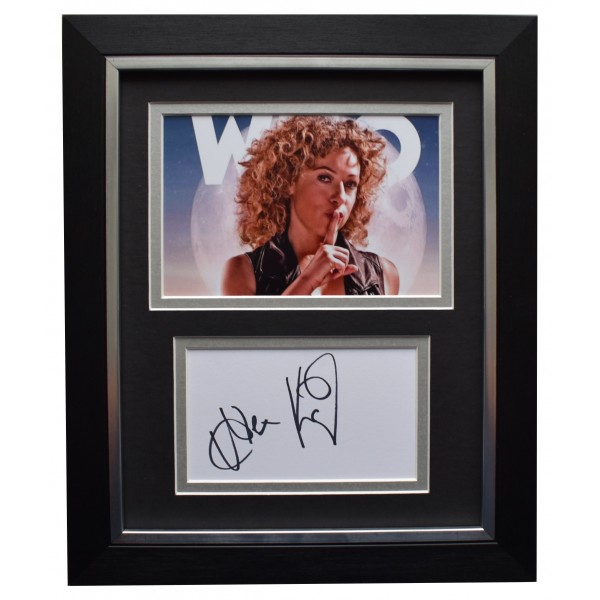 Alex Kingston Signed 10x8 Framed Autograph Photo Display Doctor Who TV COA  Perfect Gift Memorabilia	