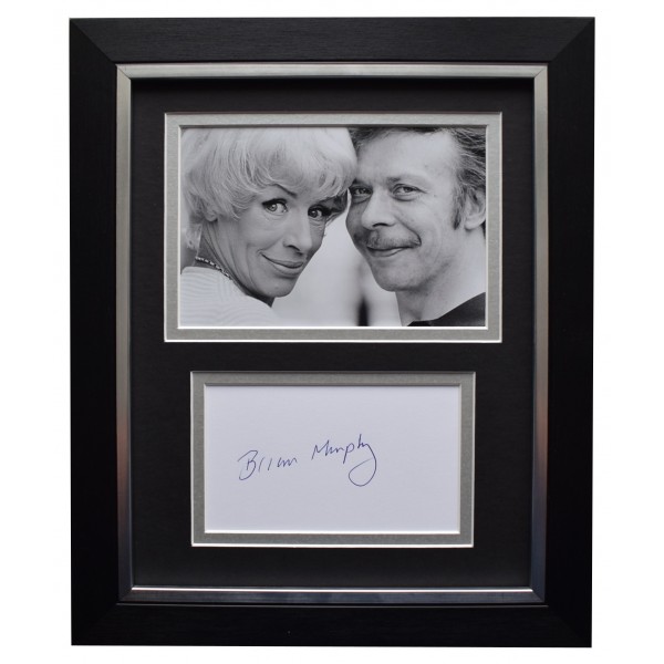 Brian Murphy Signed 10x8 Framed Autograph Photo Display George & Mildred COA Perfect Gift Memorabilia		