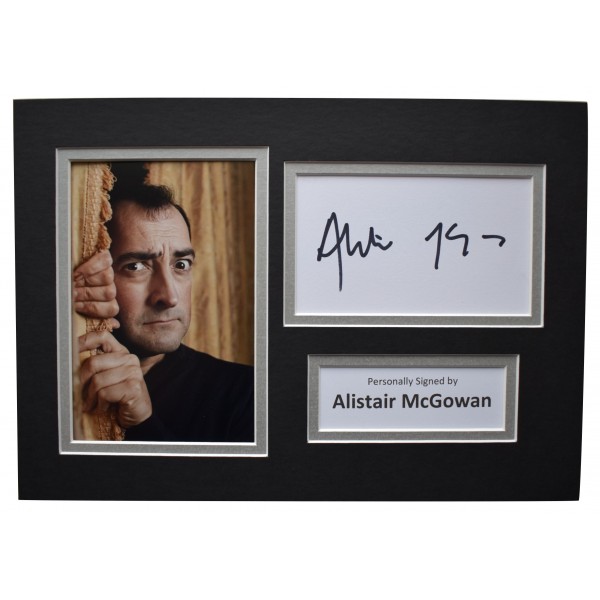 Alistair McGowan Signed Autograph A4 photo display Comedy TV AFTAL COA Perfect Gift Memorabilia	
