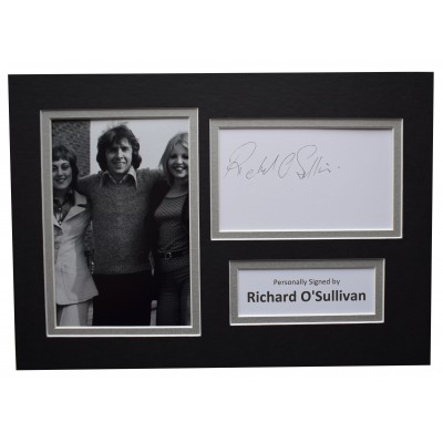 Richard O'Sullivan Signed Autograph A4 photo display Man About the House COA Perfect Gift Memorabilia