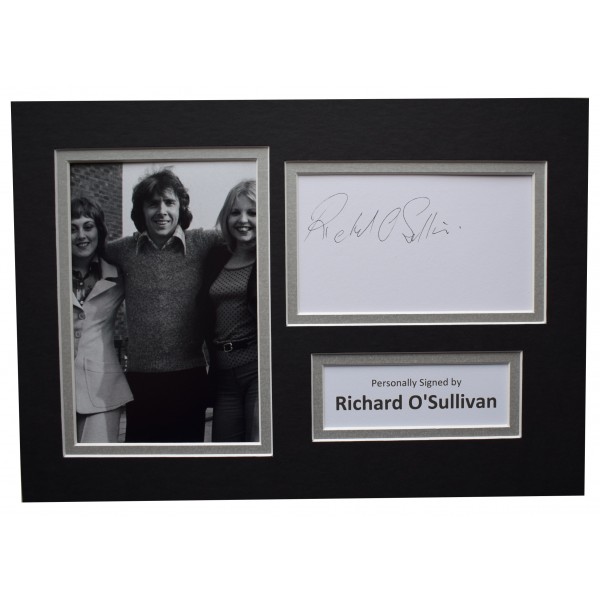 Richard O'Sullivan Signed Autograph A4 photo display Man About the House COA Perfect Gift Memorabilia