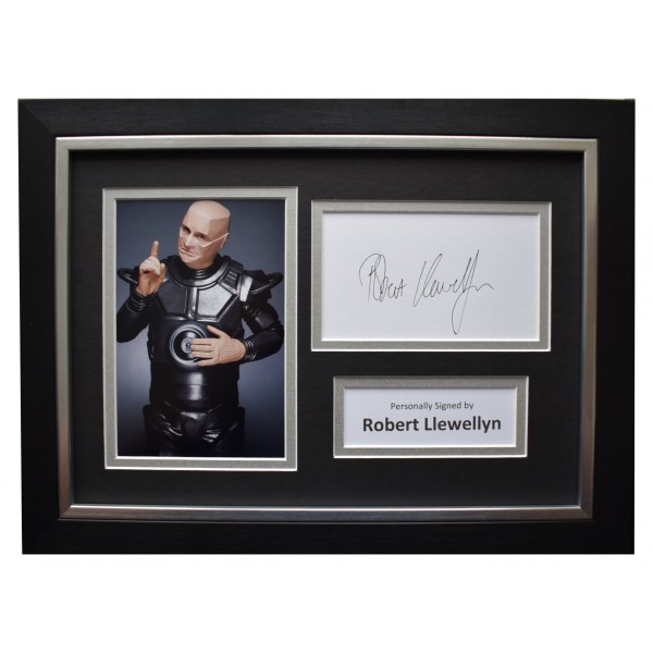 Robert Llewellyn Signed A4 Framed Autograph Photo Display Red Dwarf TV COA Perfect Gift Memorabilia