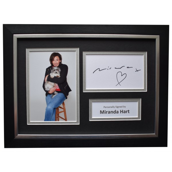 Miranda Hart Signed A4 Framed Autograph Photo Display Comedy TV COA Perfect Gift Memorabilia		