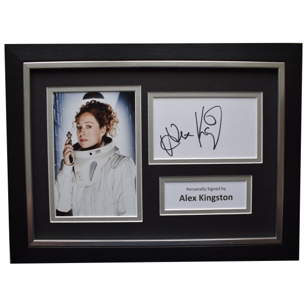 Alex Kingston Signed A4 Framed Autograph Photo Display Doctor Who TV COA Perfect Gift Memorabilia	
