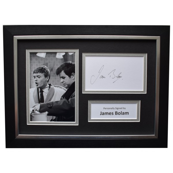 James Bolam Signed A4 Framed Autograph Photo Display The Likely Lads AFTAL COA Perfect Gift Memorabilia	