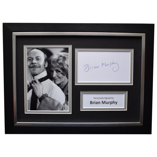 Brian Murphy Signed A4 Framed Autograph Photo Display George & Mildred AFTAL COA Perfect Gift Memorabilia		