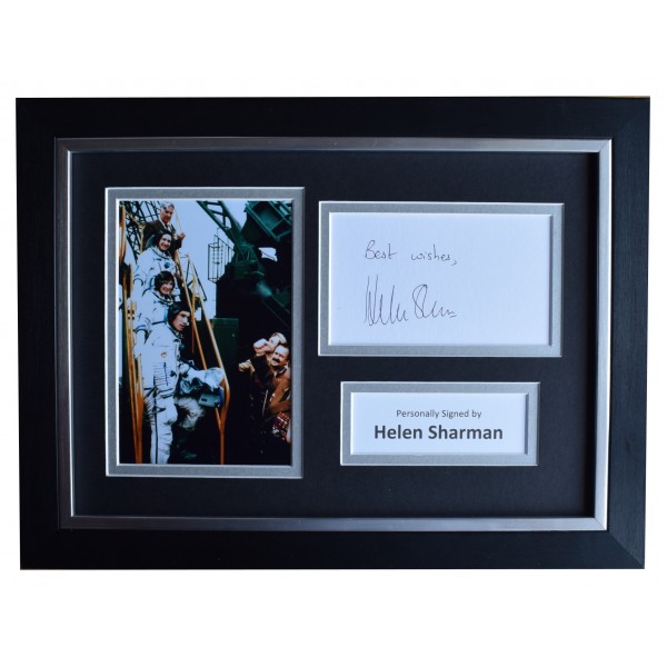 Helen Sharman Signed A4 Framed Autograph Photo Display British Astronaut COA Perfect Gift Memorabilia		