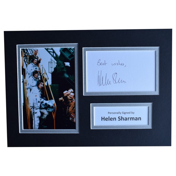 Helen Sharman Signed Autograph A4 photo display British Astronaut AFTAL COA Perfect Gift Memorabilia	