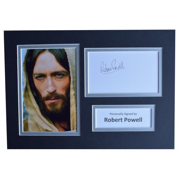 Robert Powell Signed Autograph A4 photo display Jesus of Nazareth AFTAL COA Perfect Gift Memorabilia