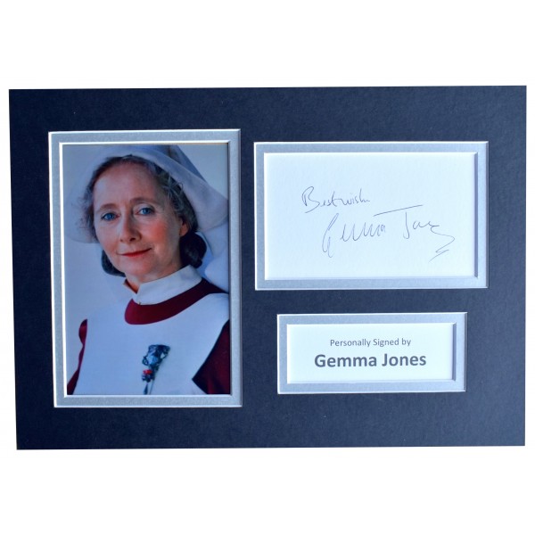 Gemma Jones Signed Autograph A4 photo display Harry Potter Film AFTAL COA  Perfect Gift Memorabilia	