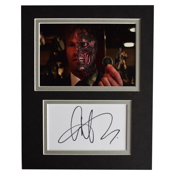 Aaron Eckhart Signed Autograph 10x8 photo display The Dark Knight AFTAL COA Perfect Gift Memorabilia
