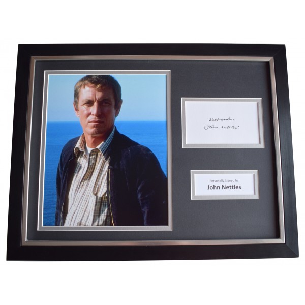 John Nettles Signed Framed Photo Autograph 16x12 display Midsomer Murders TV COA Perfect Gift Memorabilia	