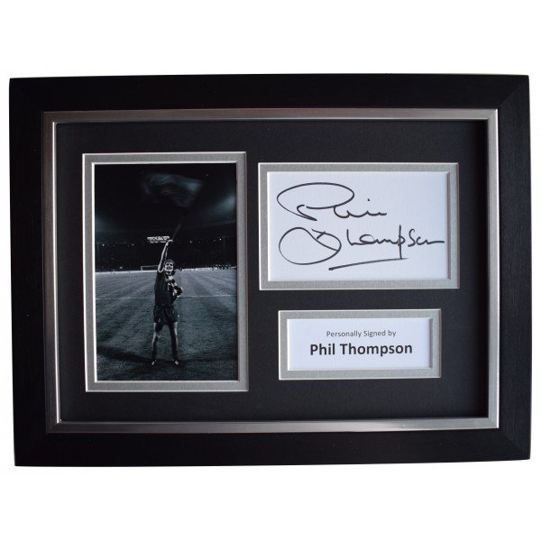 Phil Thompson Signed A4 Framed Autograph Photo Display Liverpool FC AFTAL COA Perfect Gift Memorabilia