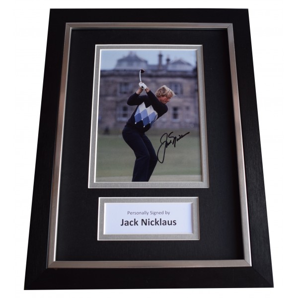 Jack Nicklaus Signed A4 Framed Autograph Photo Display Golf Sport AFTAL COA Perfect Gift Memorabilia