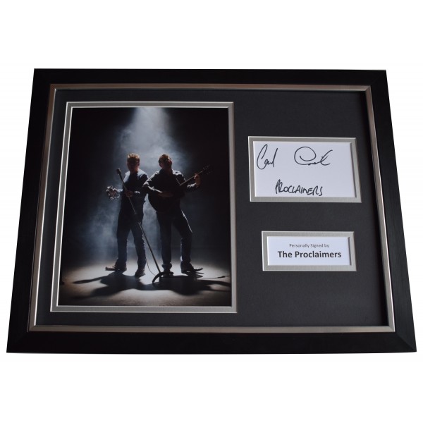 The Proclaimers Signed Framed Photo Autograph 16x12 display Music AFTAL COA Perfect Gift Memorabilia	