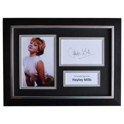 Hayley Mills Signed A4 Framed Autograph Photo Display Pollyanna Film COA Perfect Gift Memorabilia