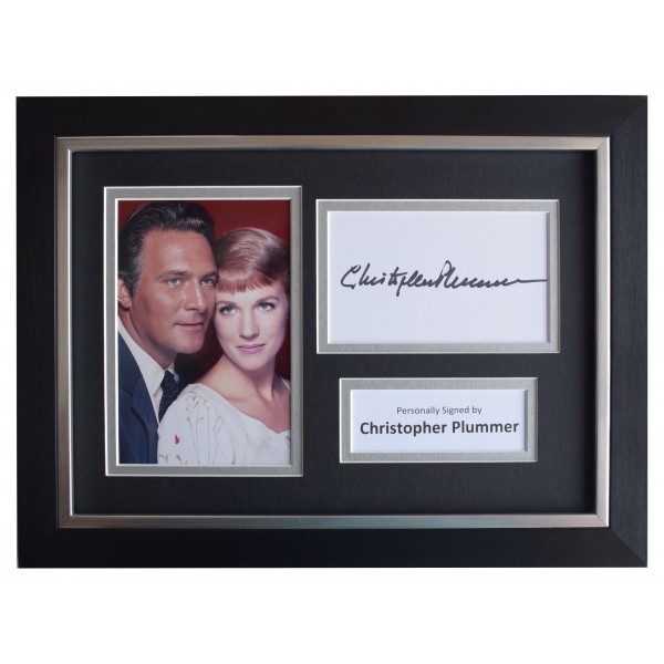 Christopher Plummer Signed A4 Framed Autograph Photo Display Sound of Music COA Perfect Gift Memorabilia