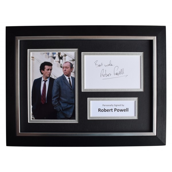 Robert Powell Signed A4 Framed Autograph Photo Display The Detectives TV COA Perfect Gift Memorabilia