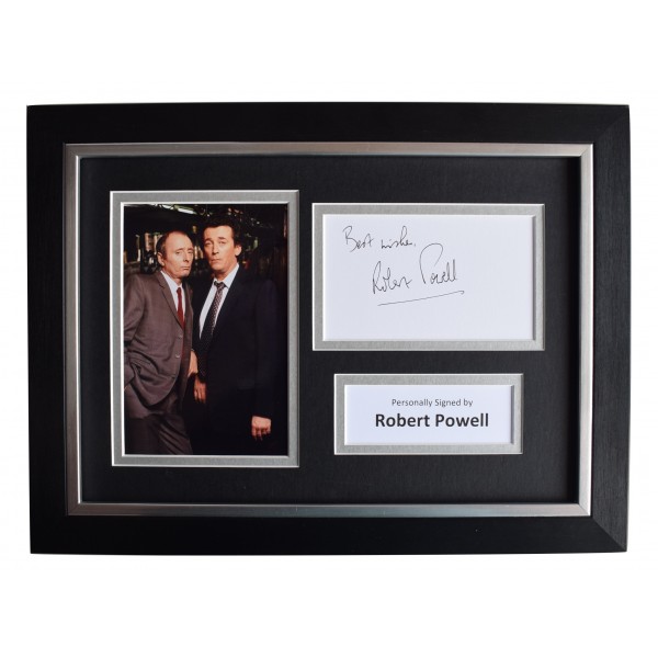Robert Powell Signed A4 Framed Autograph Photo Display The Detectives TV COA  Perfect Gift Memorabilia