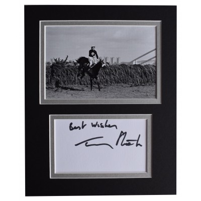 Tommy Stack Signed Autograph 10x8 photo display Red Rum Grand National AFTAL COA Perfect Gift Memorabilia