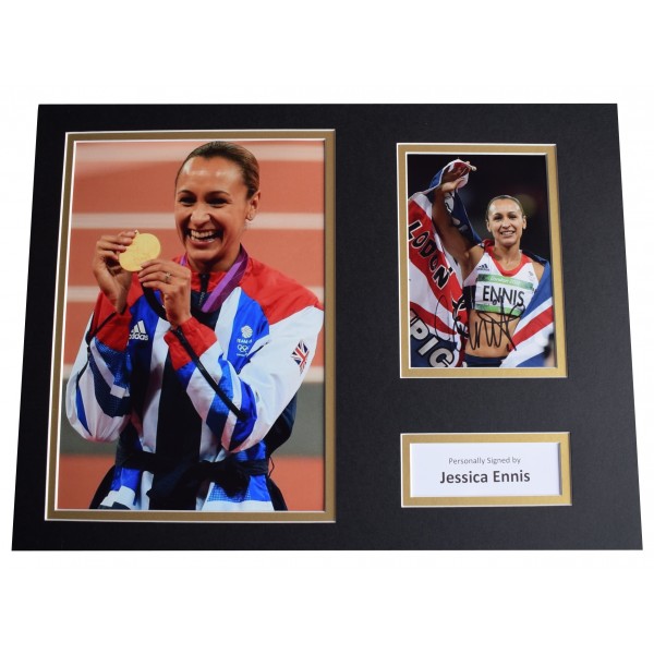 LIMITED EDITION JESSICA ENNIS SIGNED PHOTOGRAPH CERT PRINTED AUTOGRAPH
