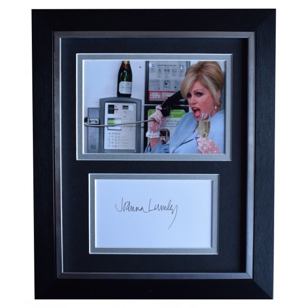 Joanna Lumley Signed 10x8 Framed Autograph Photo Display Ab Fab TV AFTAL COA Perfect Gift Memorabilia	