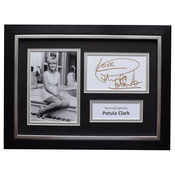 Petula Clark Signed A4 Framed Autograph Photo Display Music Memorabilia COA Perfect Gift Memorabilia		